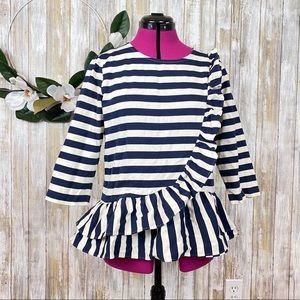 Striped Ruffle Top